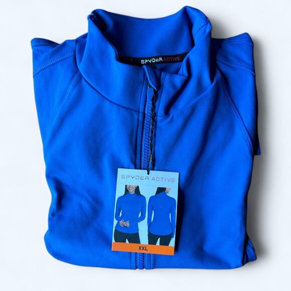 Spyder Women's Yoga Jacket Blue Size 2XL - Picture 6 of 9